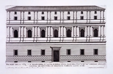 Palazzo der Könige von England im Borgo Nuovo, Rom, aus 